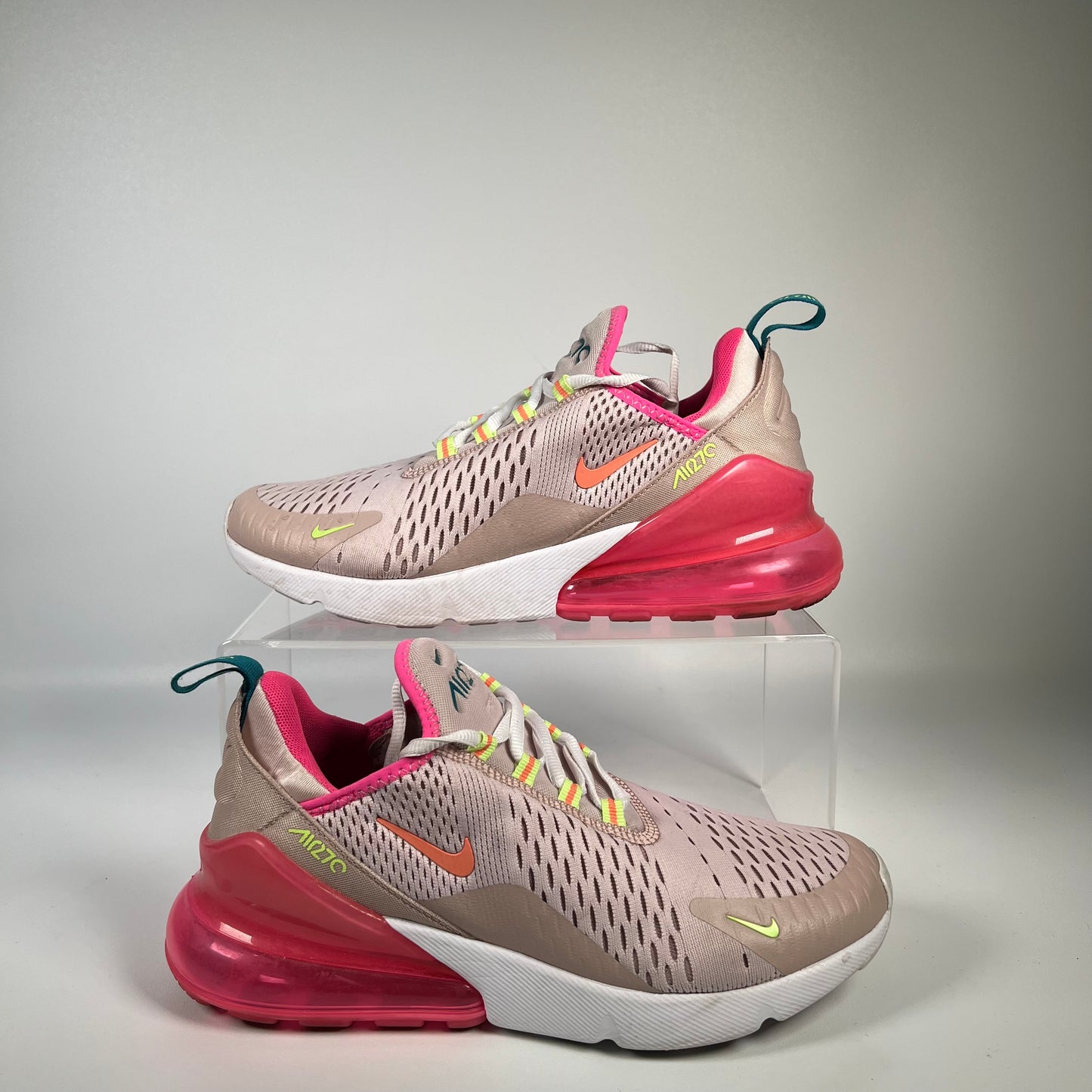 Nike Air Max 270 Barely Rose Stone Mauve (2020) Size 7m / 8.5w USED s17931