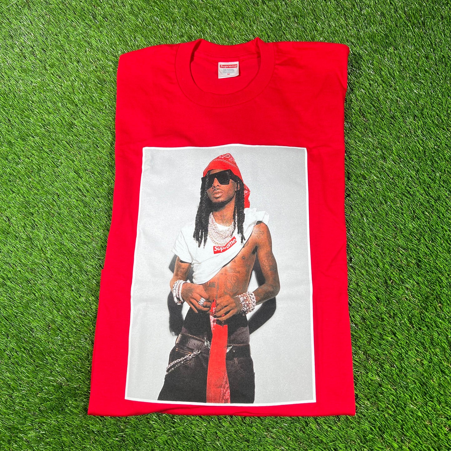 Supreme Playboi Carti Red Tee Size XL NEW x14456