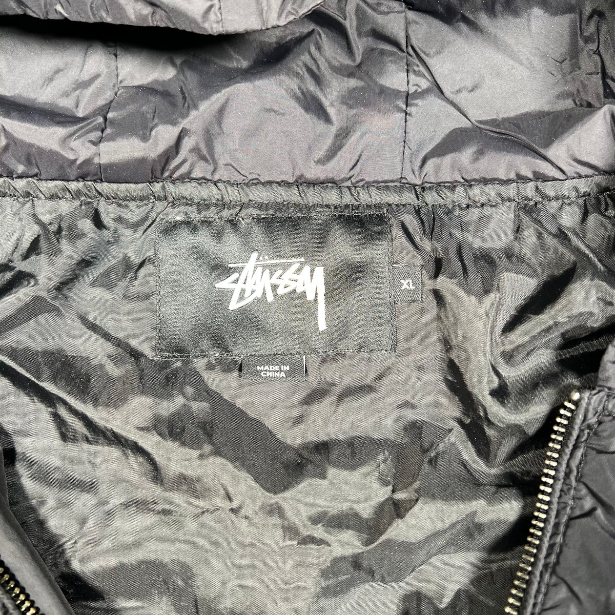 Stussy International Black Tour Jacket Size XL USED x15703