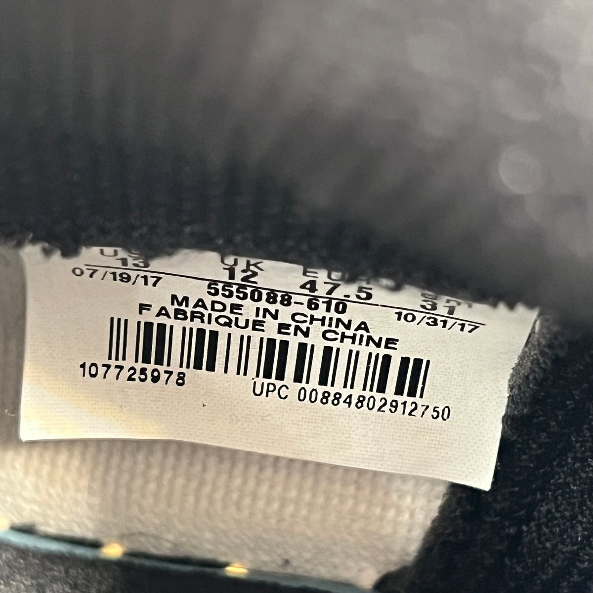 Jordan 1 Bred Toe 2018 Size 13 USED s16732