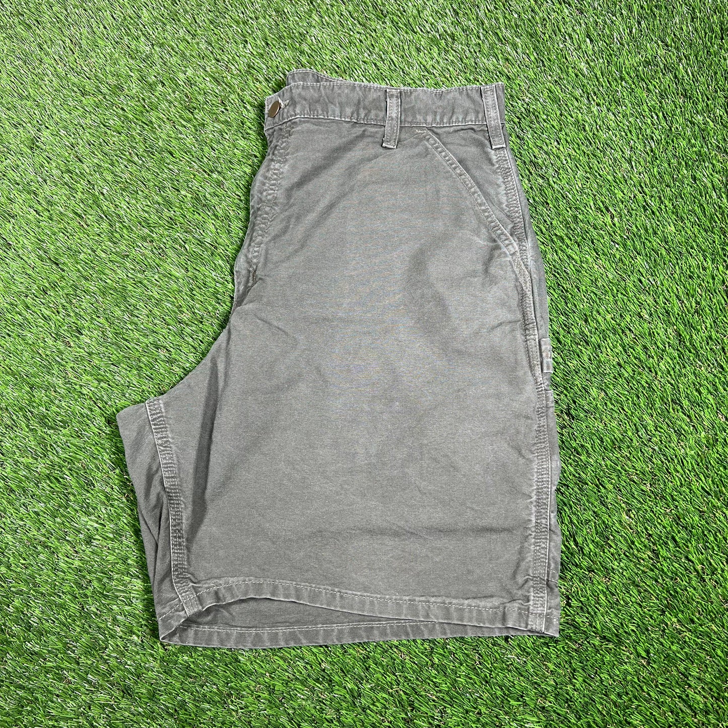 Carhartt Olive Green Shorts Size 36 USED v16898