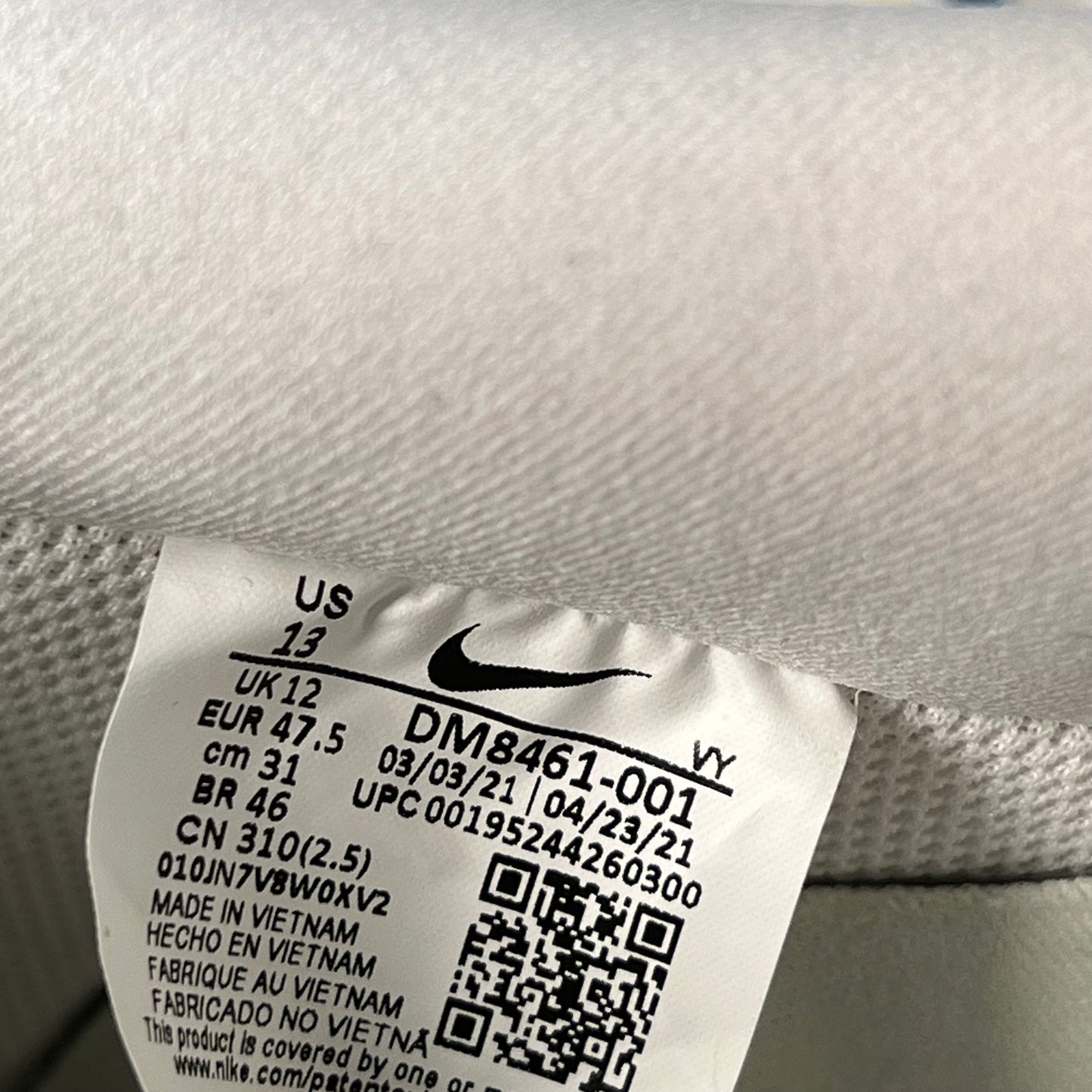 Nike Air Force 1 Low Undefeated 5 On It Dunk Vs. AF1 (2021) Size 13 NEW s22542