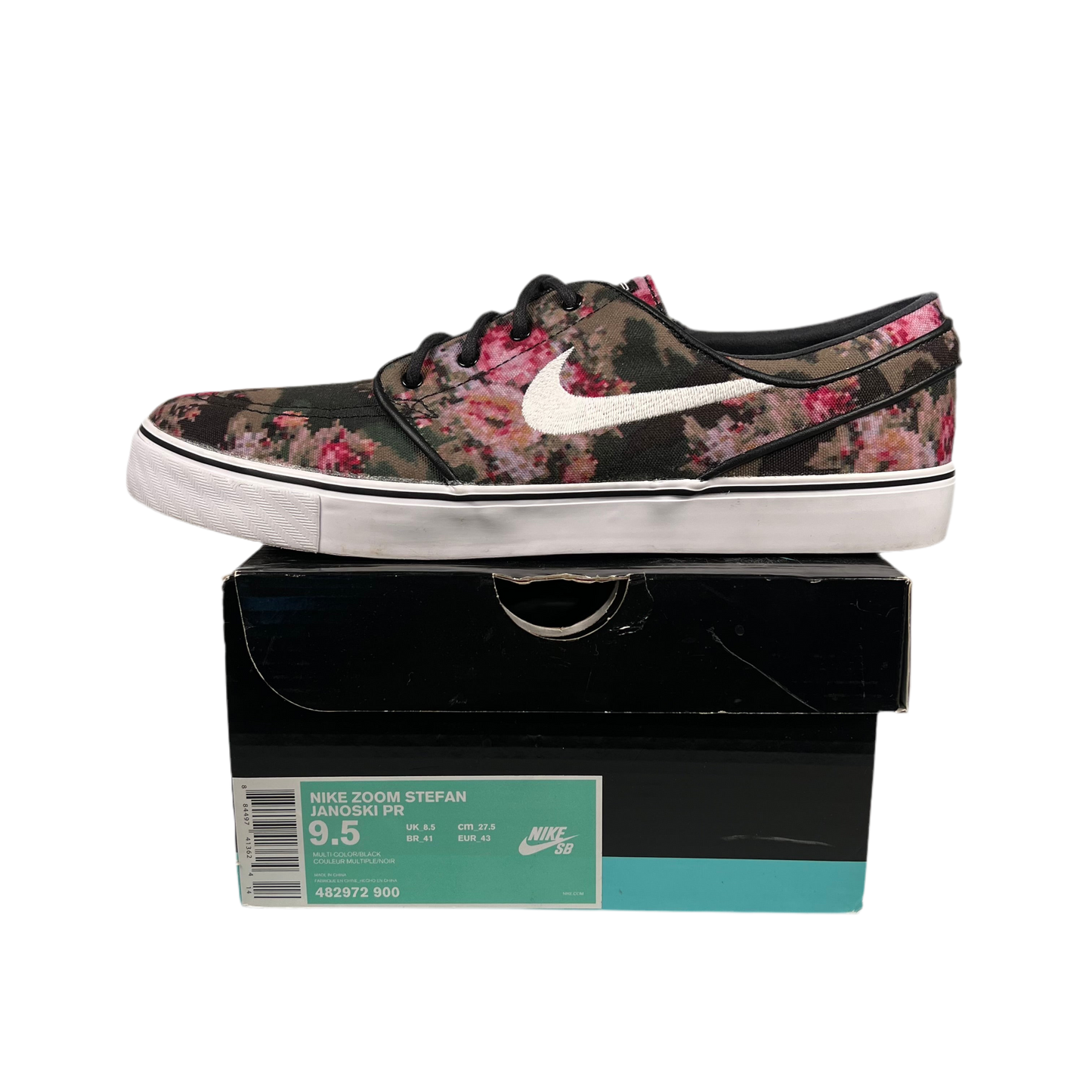 Nike SB Stefan Janoski Digi Floral Pink (2016) Size 9.5 USED s17968