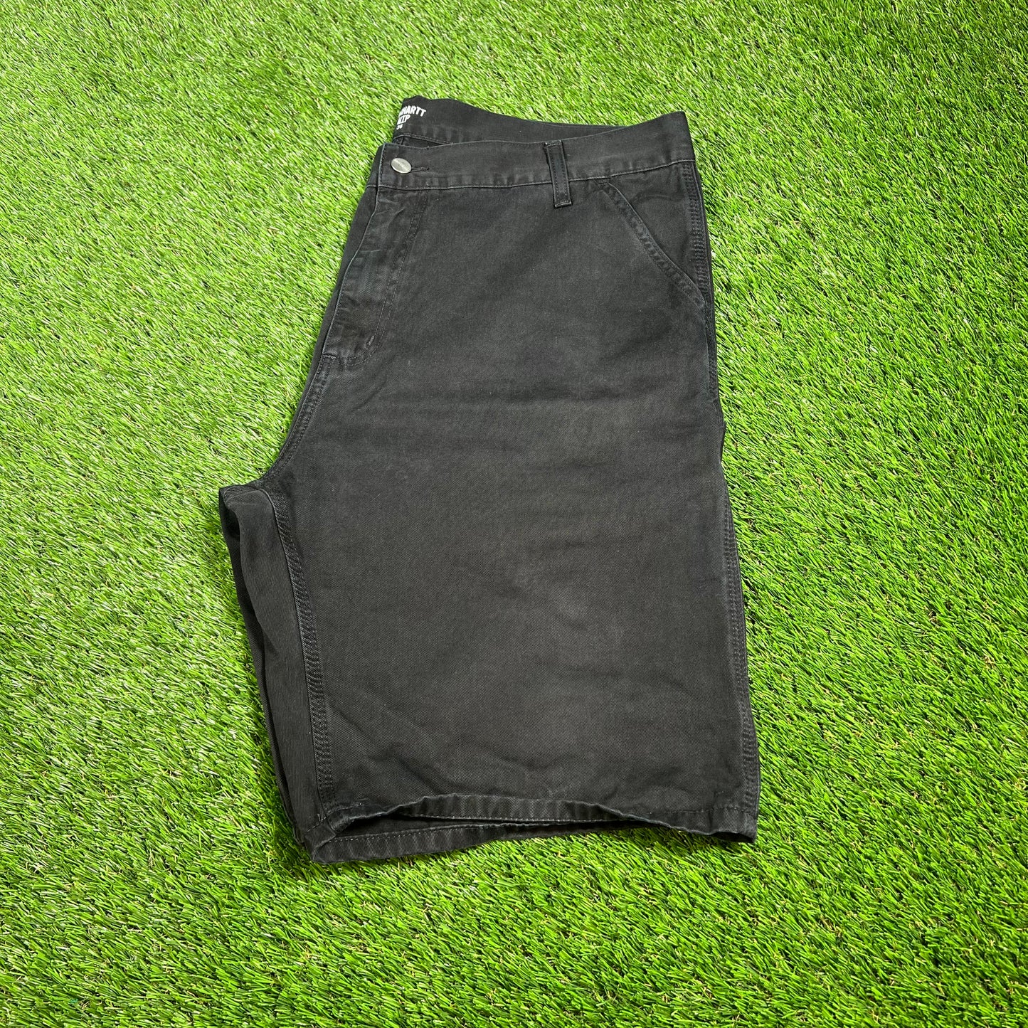 Carhartt WIP Black Shorts Size 36 USED v16567