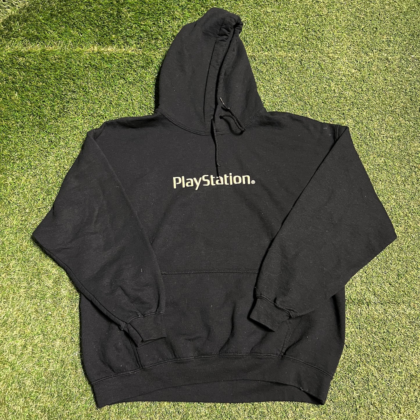 Cactus Jack Playstation Black Hoodie Size Medium USED x13806
