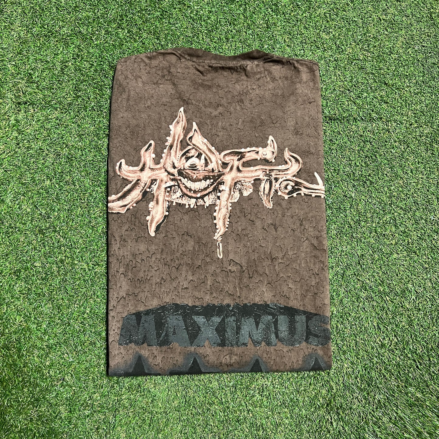 Travis Scott Utopia Circus Maximus Brown Longsleeve Size Large USED x13590
