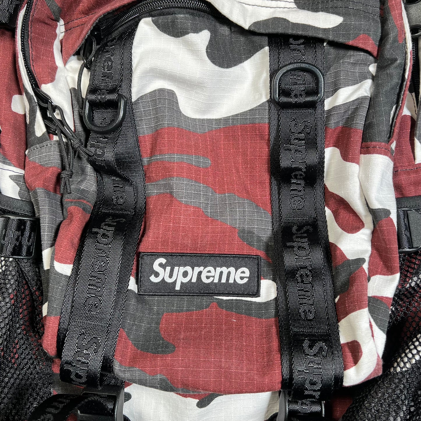 Supreme Red Camo (2026) Backpack USED x17639