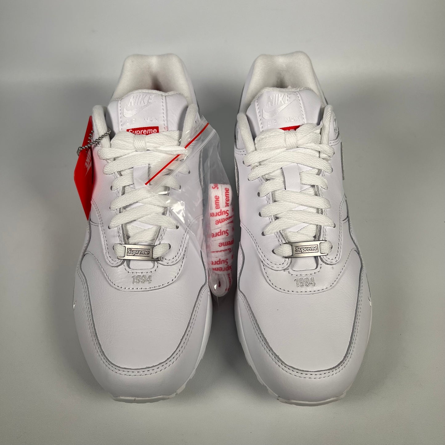 Nike Air Max 1 Supreme Triple White (2025) Size 9 NEW s18006