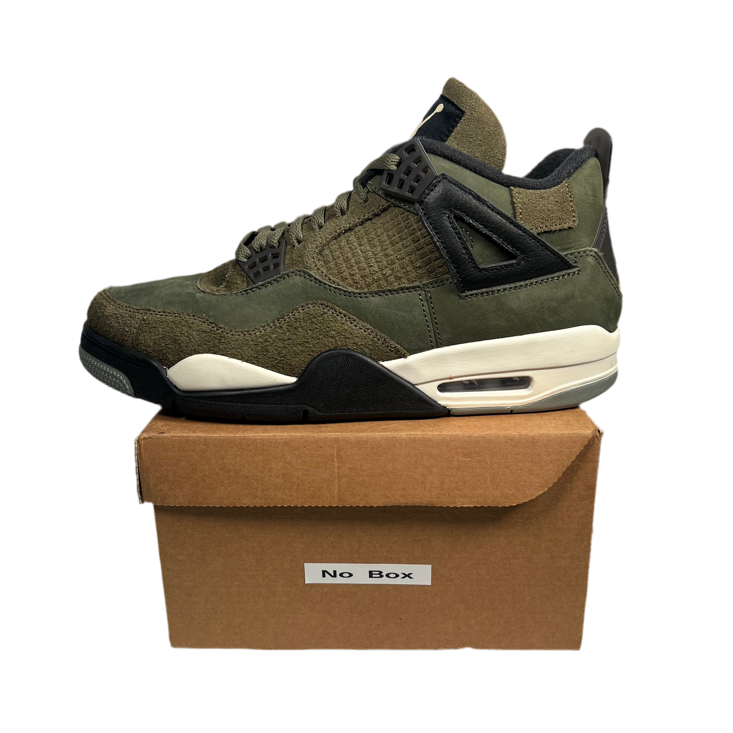 Jordan 4 Craft Medium Olive (2023) Size 10.5 USED s17544