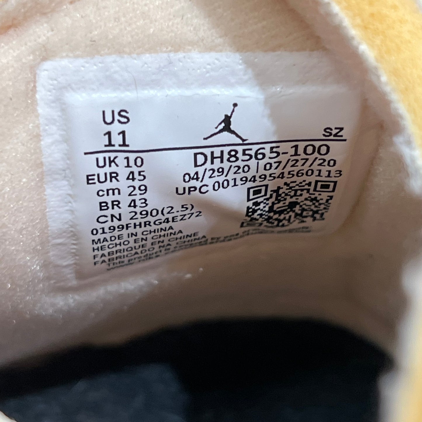 Jordan 5 Off White Sail (2020) Size 11 USED s20640