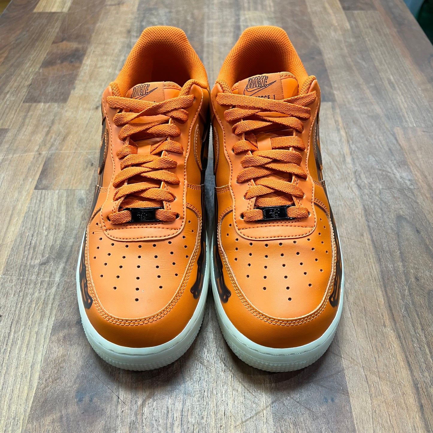 Nike Air Force 1 Low Orange Skeleton Halloween (2025) Size 10 USED s16887