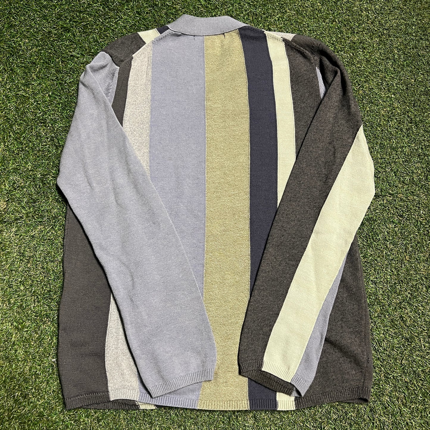 Comme Des Garcons CDG Multi Color Stripe Sweater Size Large USED x13995