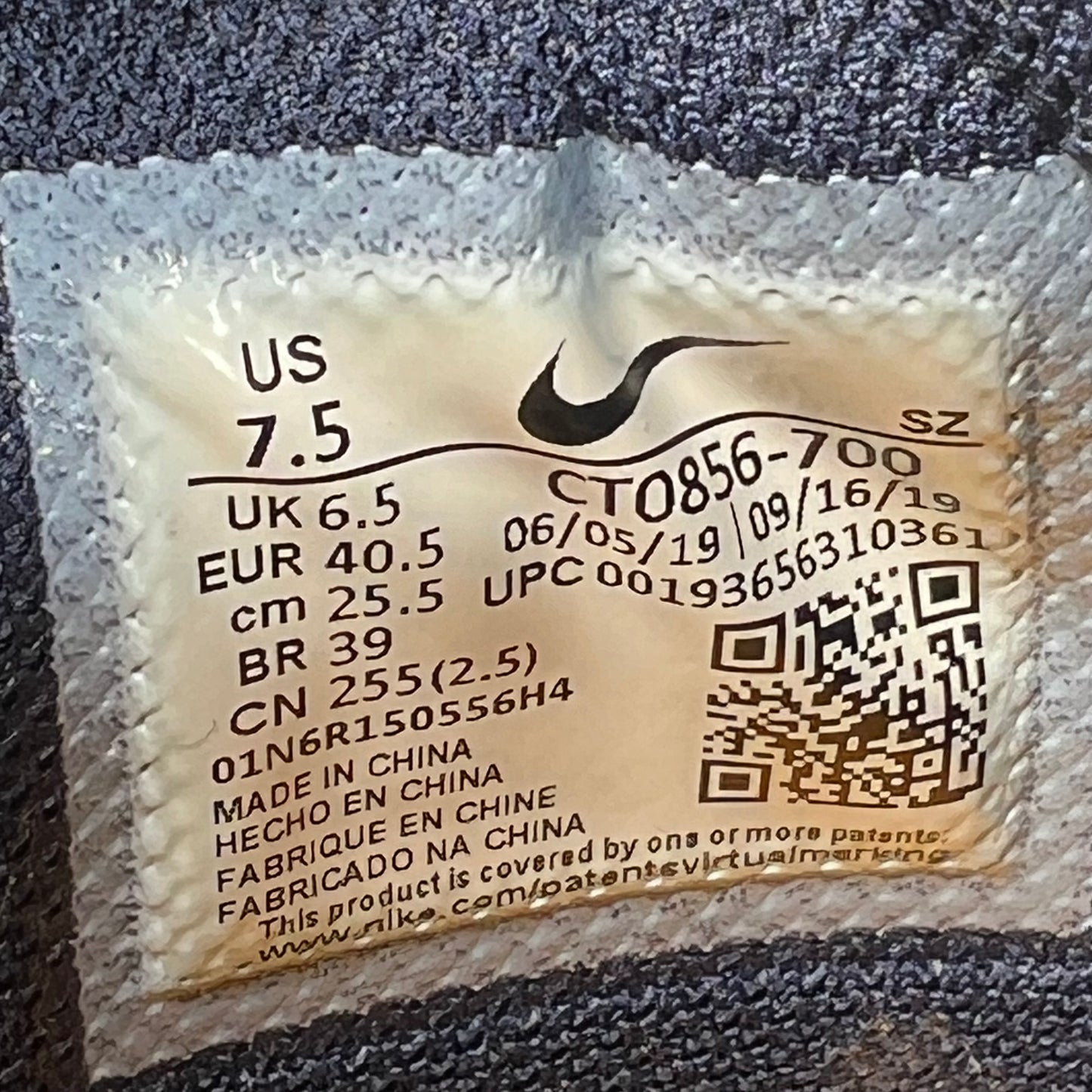 Nike Dunk Low Off White University Gold (2019) Size 7.5 USED s22071