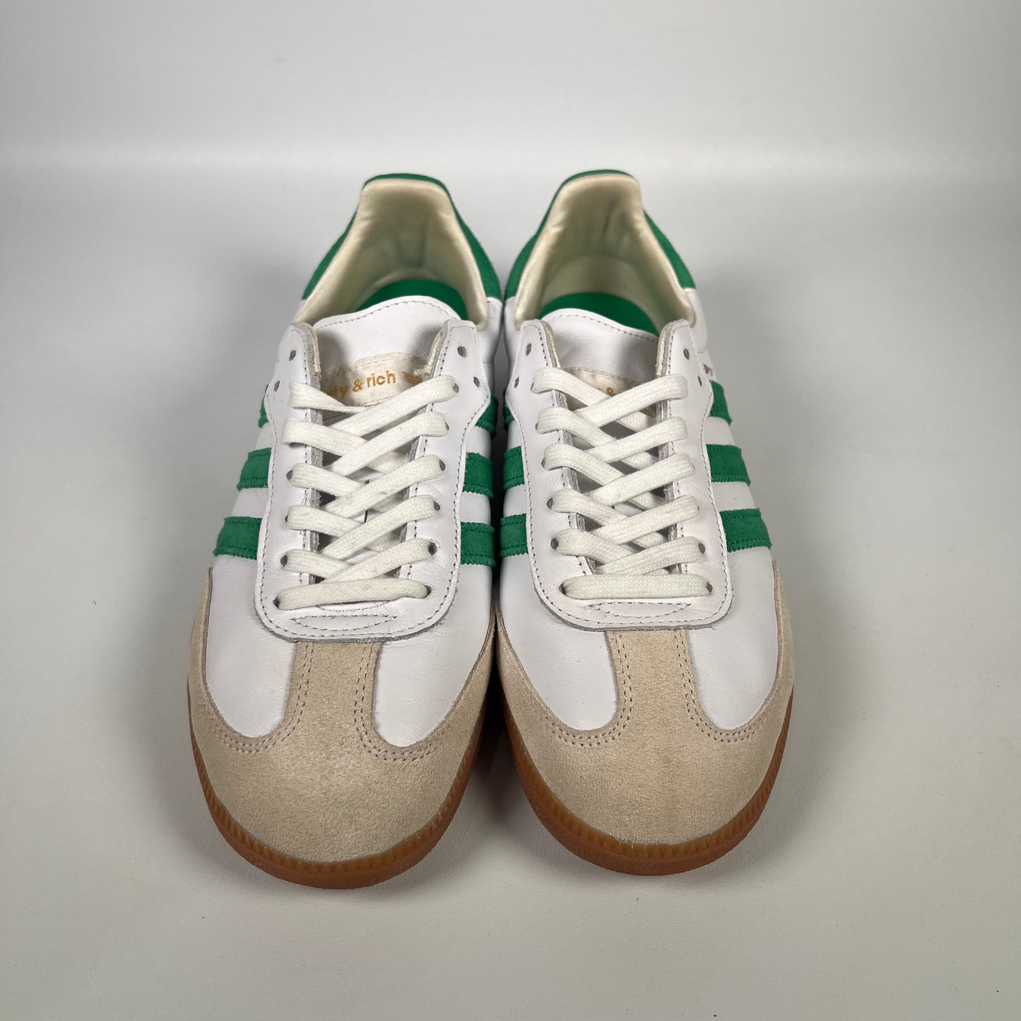 Adidas Samba Sporty & Rich White/Green (2022) Size 7 USED s18242