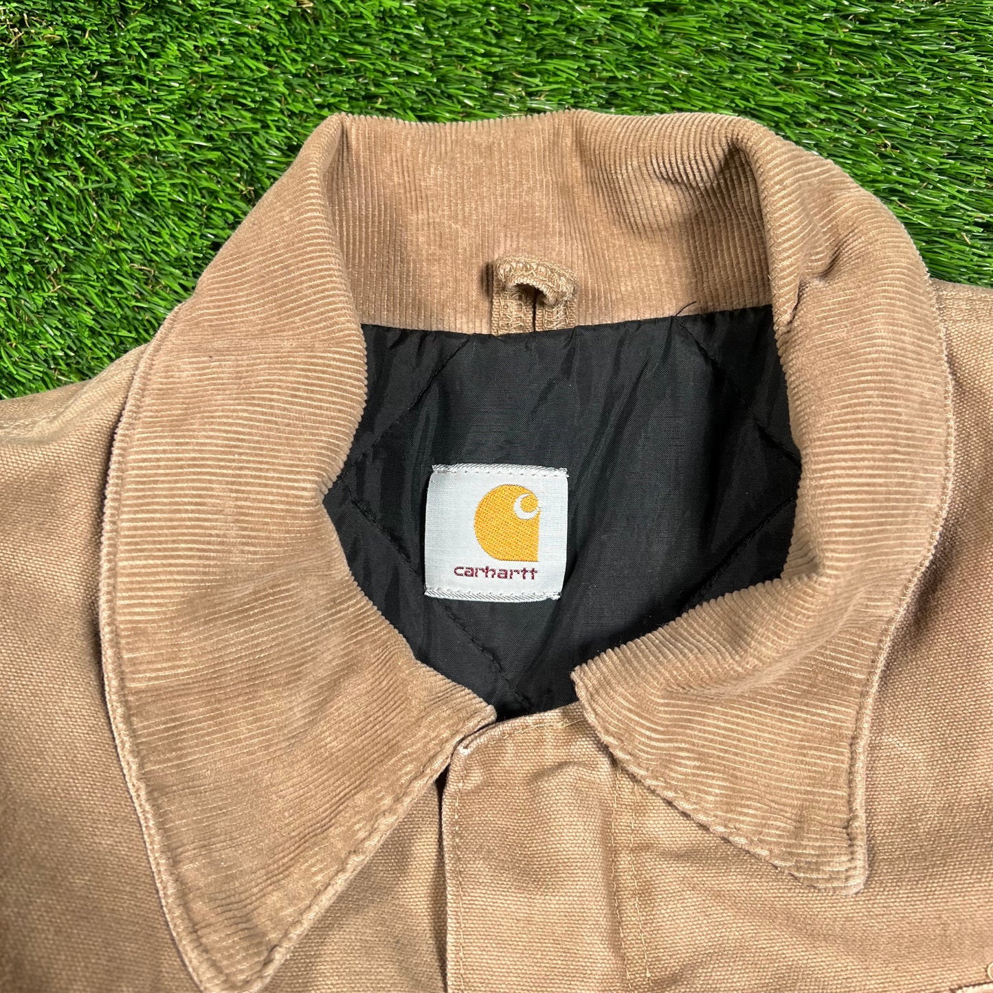 Y2K Carhartt Arctic Brown Workwear Zip Up Jacket Size XL USED v18385