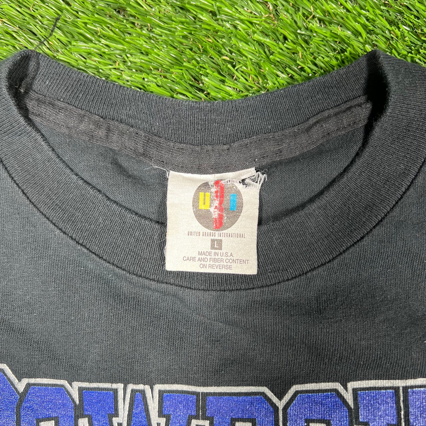 1993 Taz Devil Cowboys Football Black Tee Size Small USED v16948
