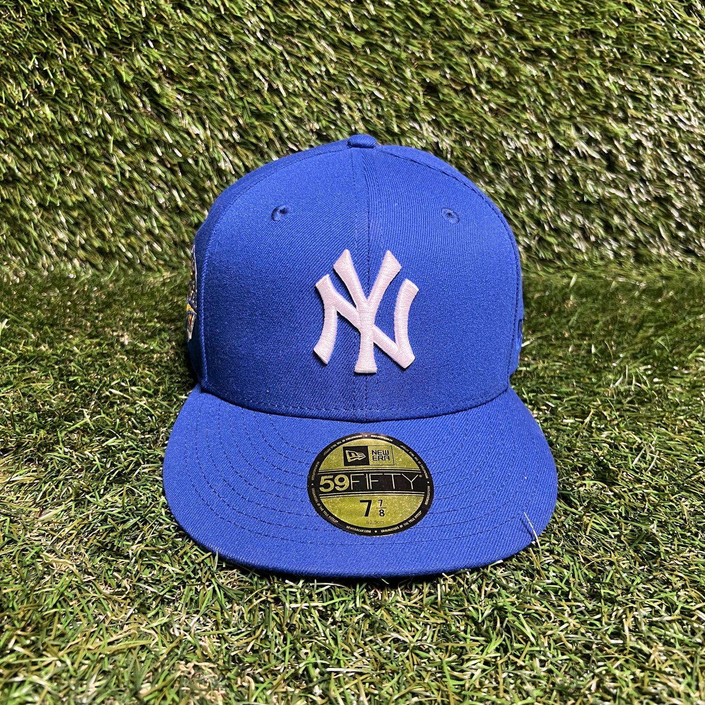 Yankees World Series 1996 Patch Blue Hat Size 7 7/8 USED v16235