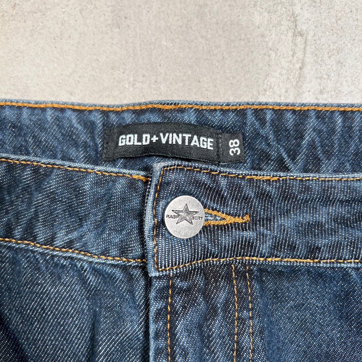 GV Gallery Raspbery Hills OG Stripe Blue Jeans Size 38 USED x17617