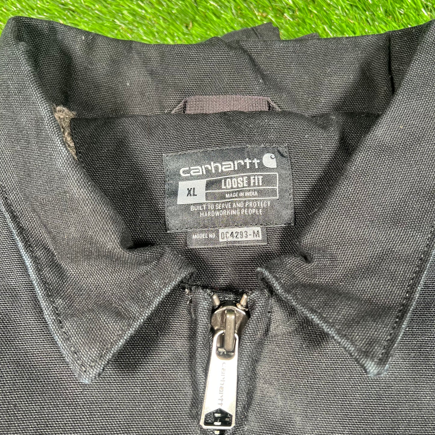 Carhartt Black Arctic Fleece Lined Jacket SIze XL USED v17893