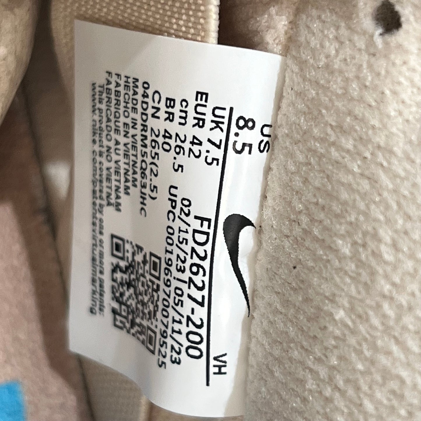 Nike SB Dunk Lopw Albino & Presto (2023) Size 8.5 NEW s21024
