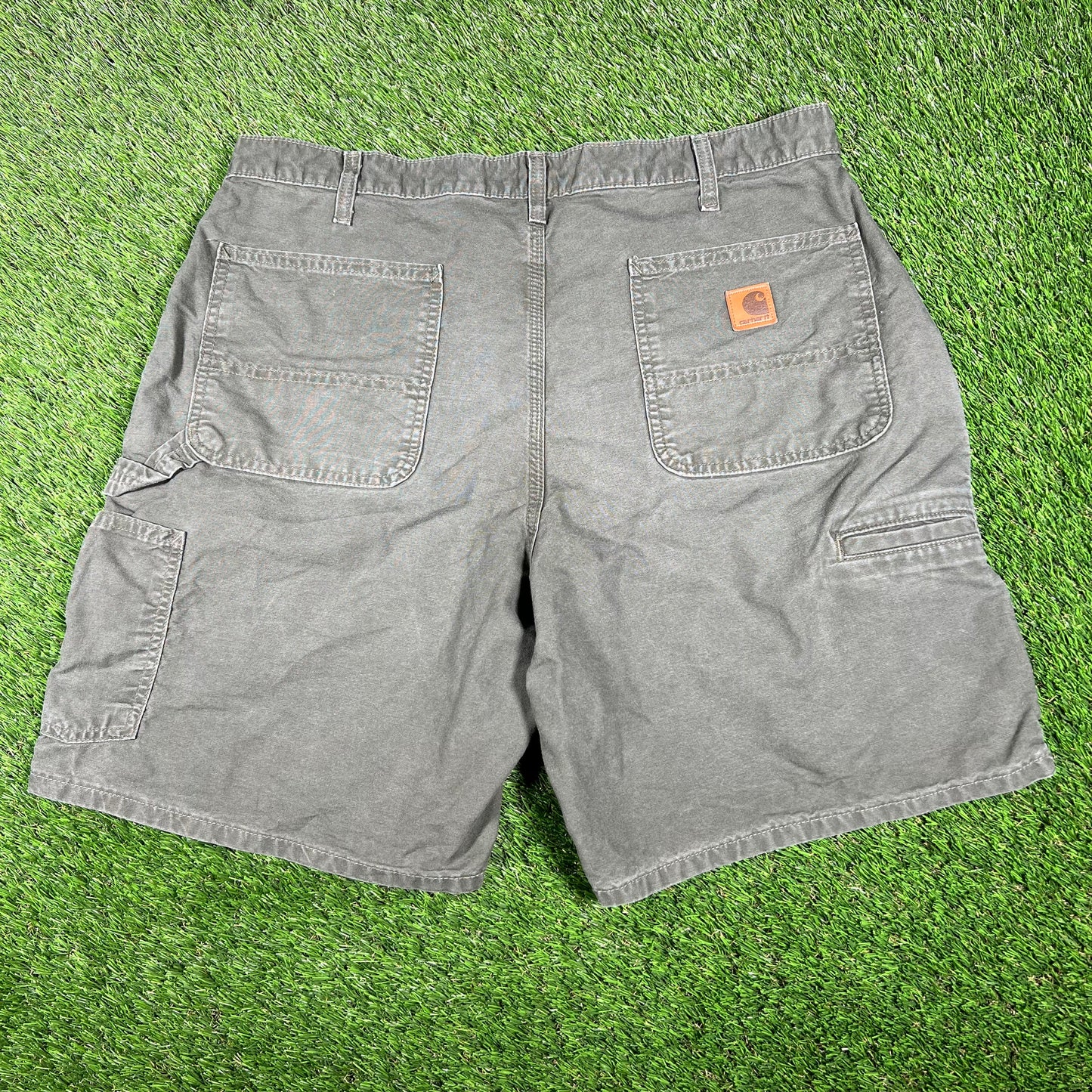 Carhartt Olive Green Shorts Size 36 USED v16898