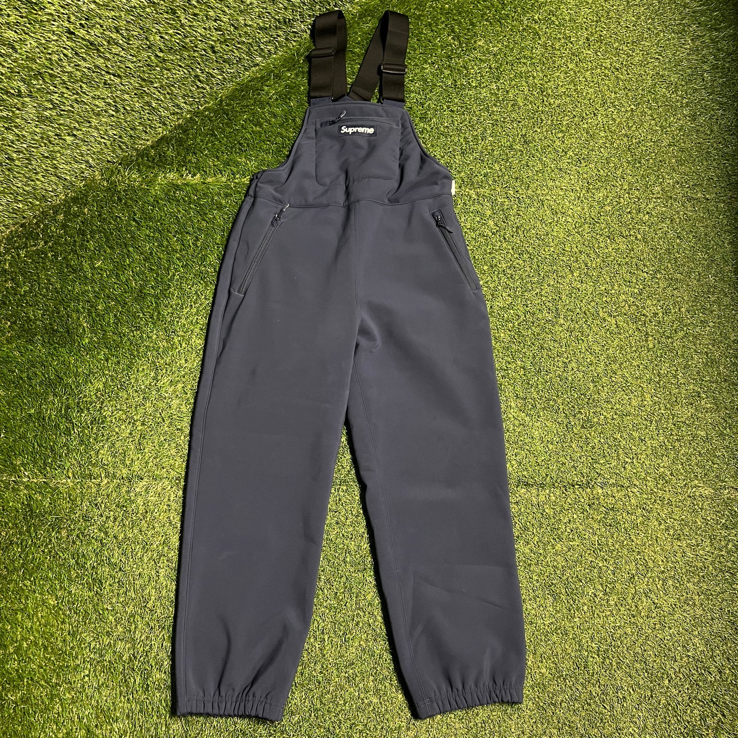 Supreme Windstopper Navy Blue Overalls (2021) Size Small USED x13845