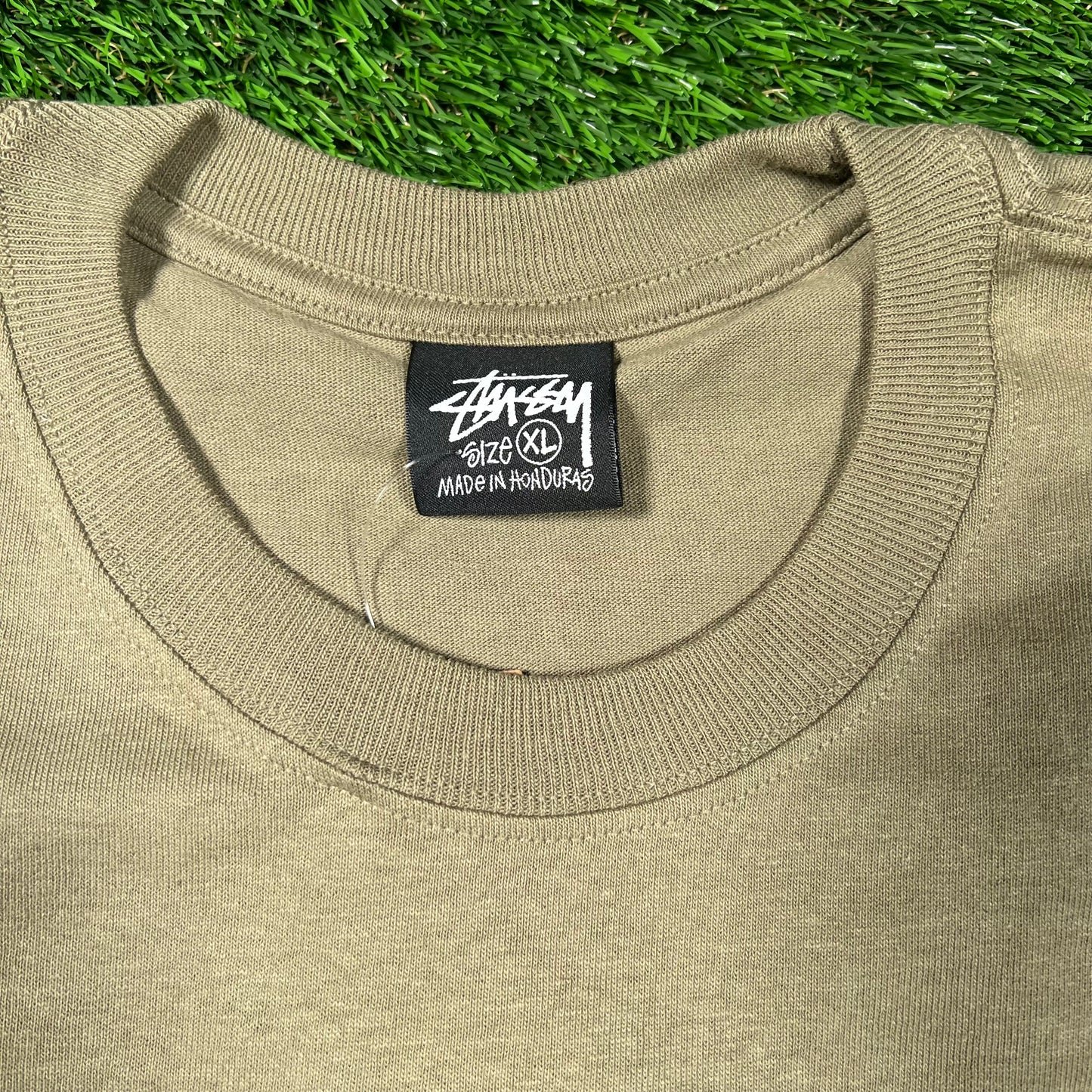 Stussy Rat Target Olive Green Tee Size XL NEW x16646