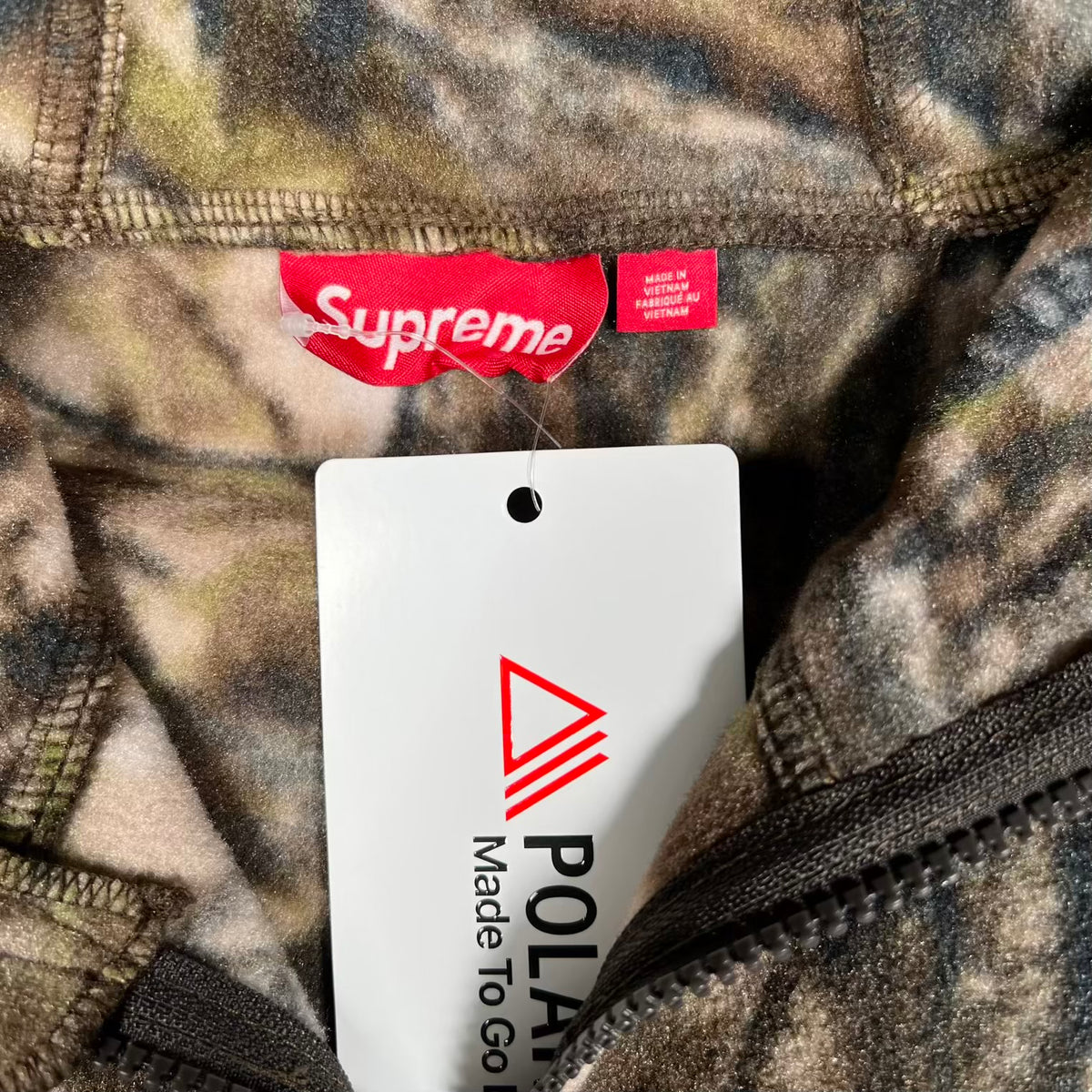 Supreme Polartec Face Mask Half Zip Hoodie Realtree AP Camo (2025) Size XL x18593