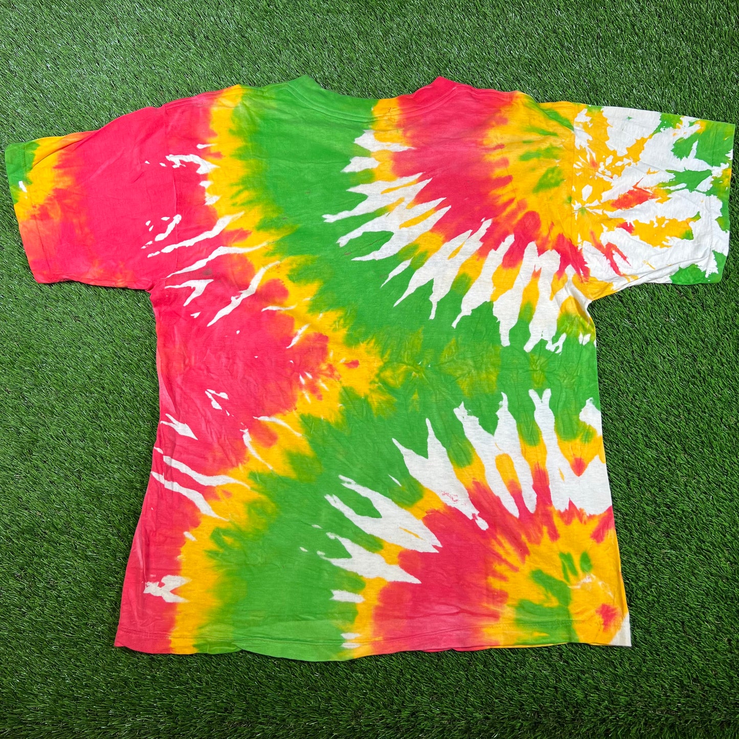 1990s Tie Dye Hard Rock Jamiaca Tee Size Large USED v16606