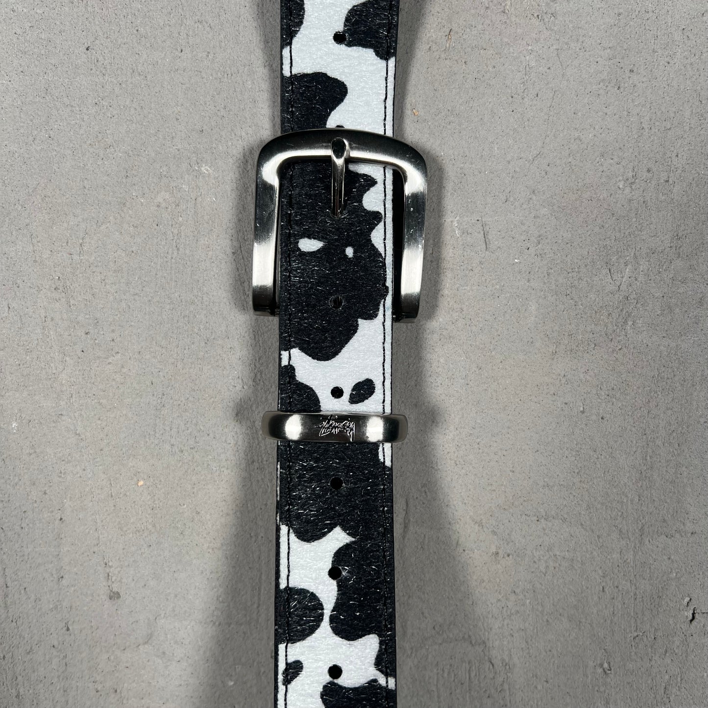Stussy Cow Print Belt USED x17342
