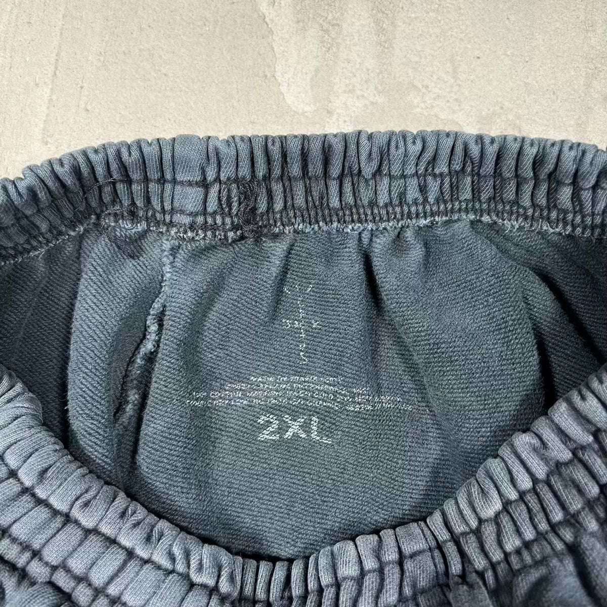 Travis Scott Cactus Jack Utopia Flame Washed Black Sweatpants Size XXL USED x18373