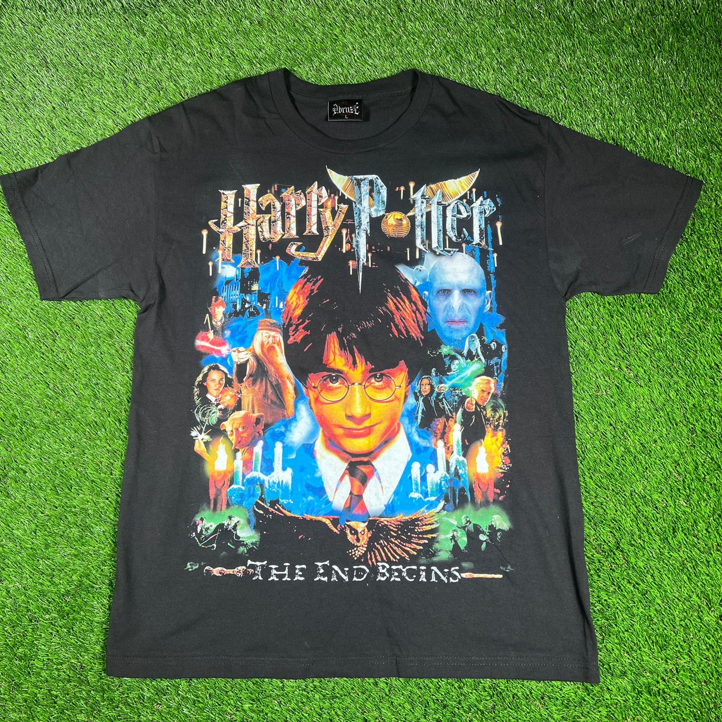 Dbruze Harry Potter Rap Style Black Tee Size Large USED x14478