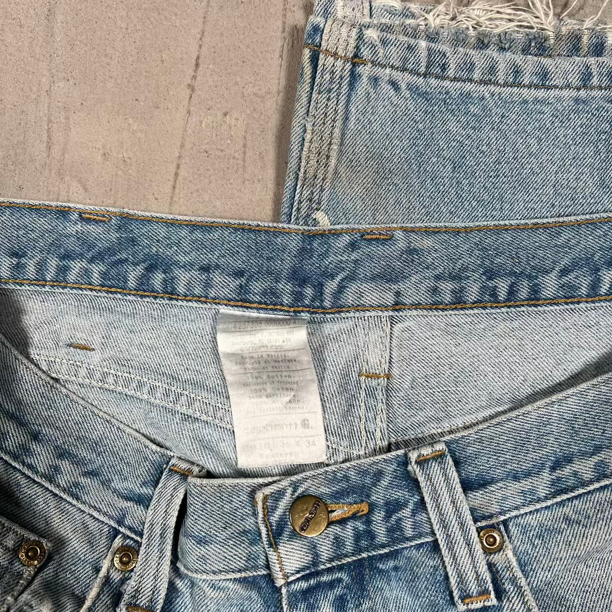 Y2K Carhartt Blue Denim Jeans Size 36 USED v20434