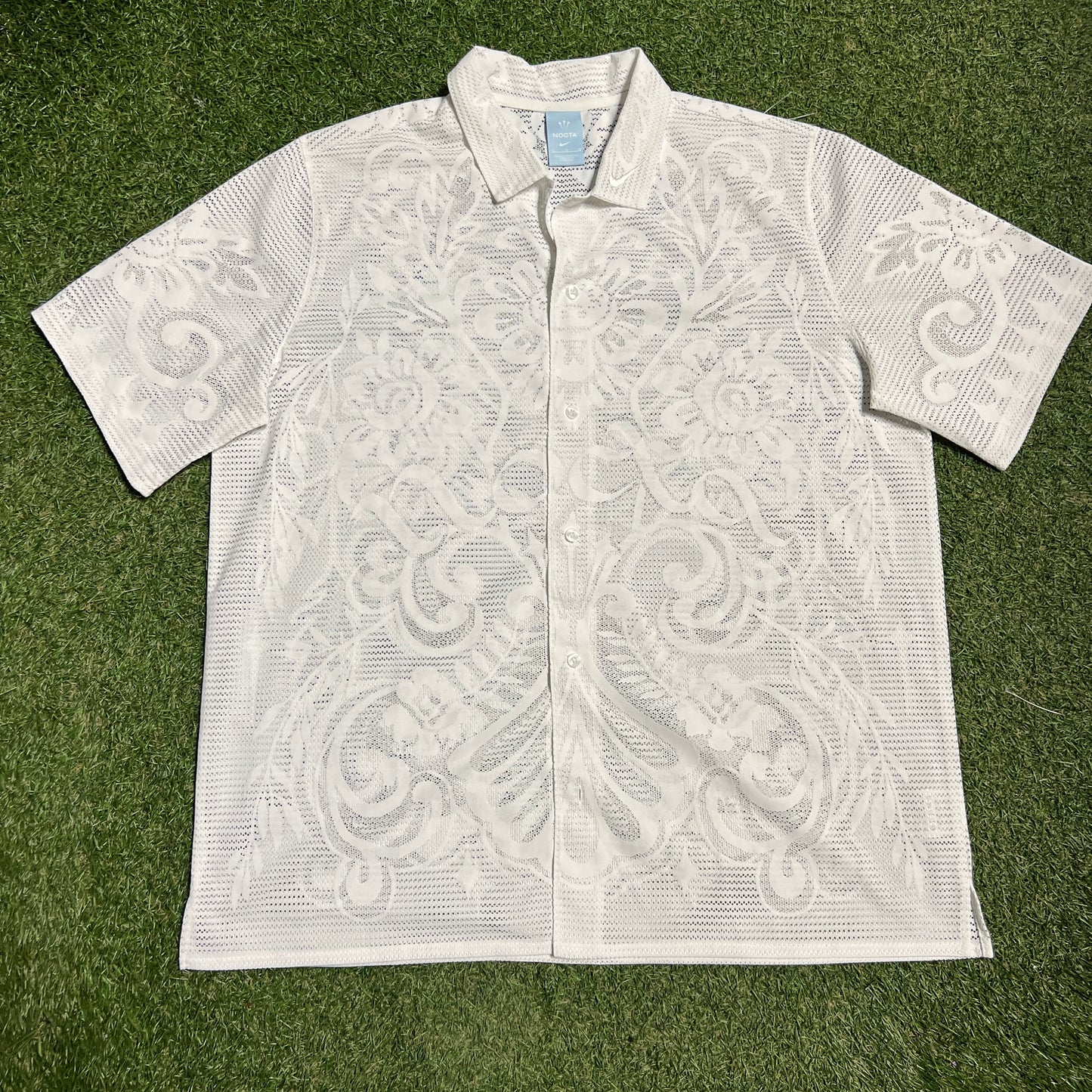 Nike X Nocta Floral White Button Down Size XL USED x13610