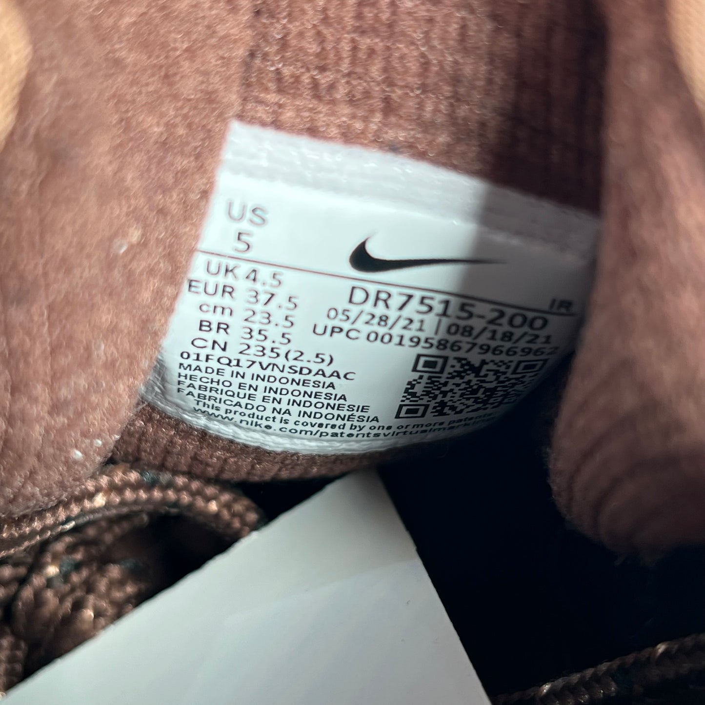 Nike Air Trainer 1 Travis Scott Wheat (2022) Size 5 USED s19515