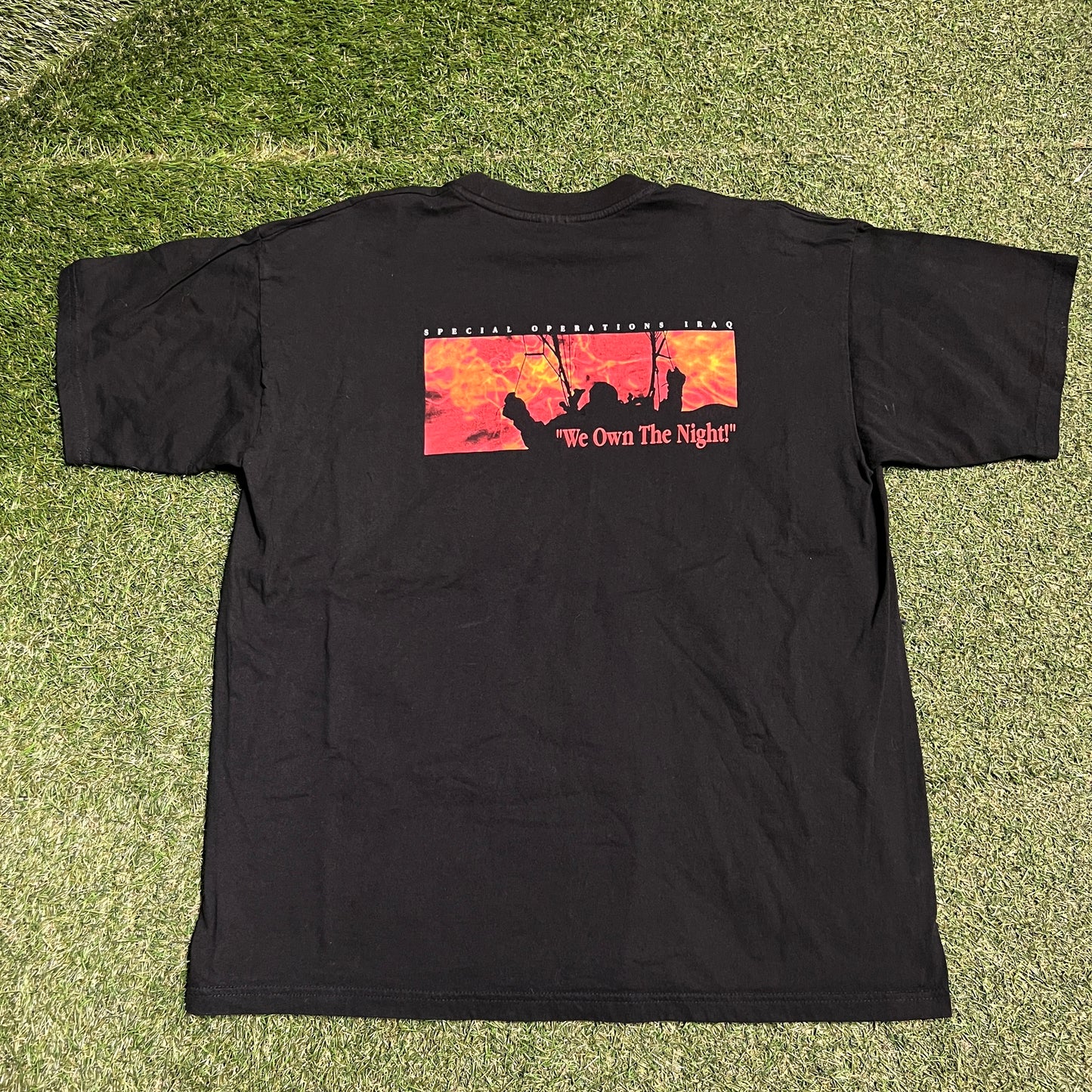 Operation Iraqi Freedom Black Tee Size XXL USED v16209