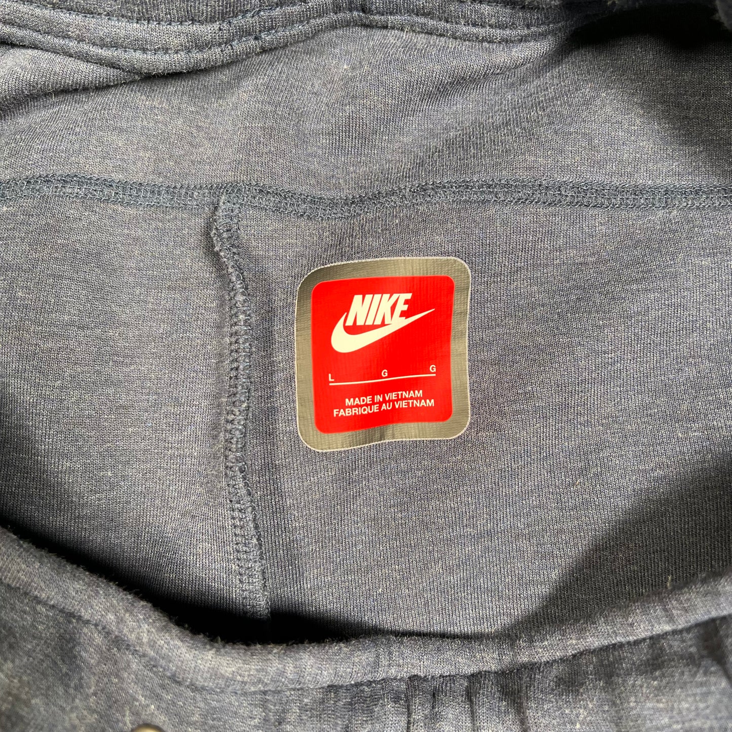 Nike Tech Fleece Washed Blue Pants Size Large USED v17930