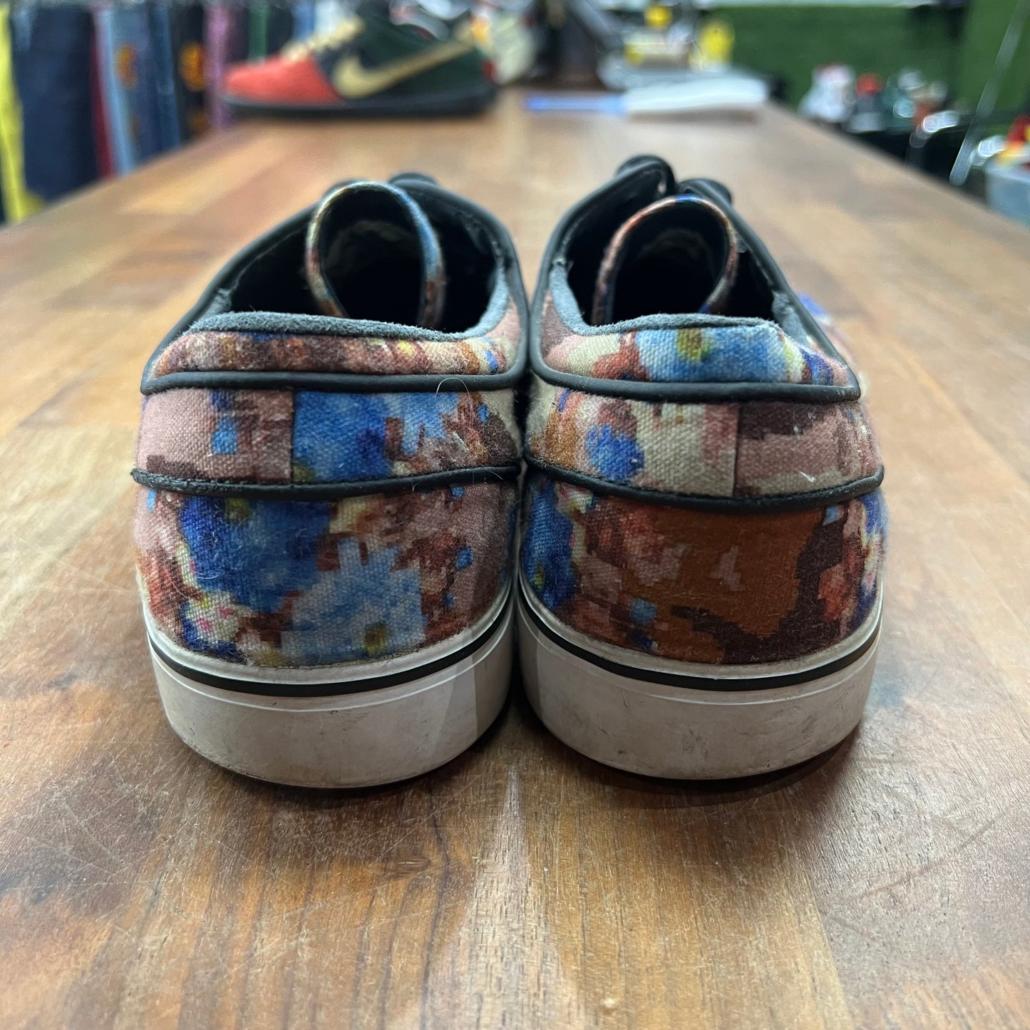 Nike SB Stefan Janoski Digi Floral Blue Size 11 USED s17425