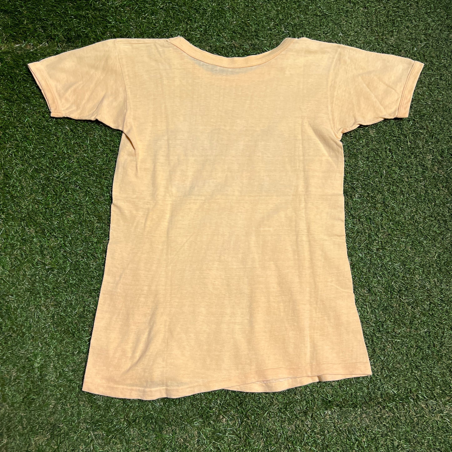 1970s The Who Faded Yellow Tee Size Small USED v16420