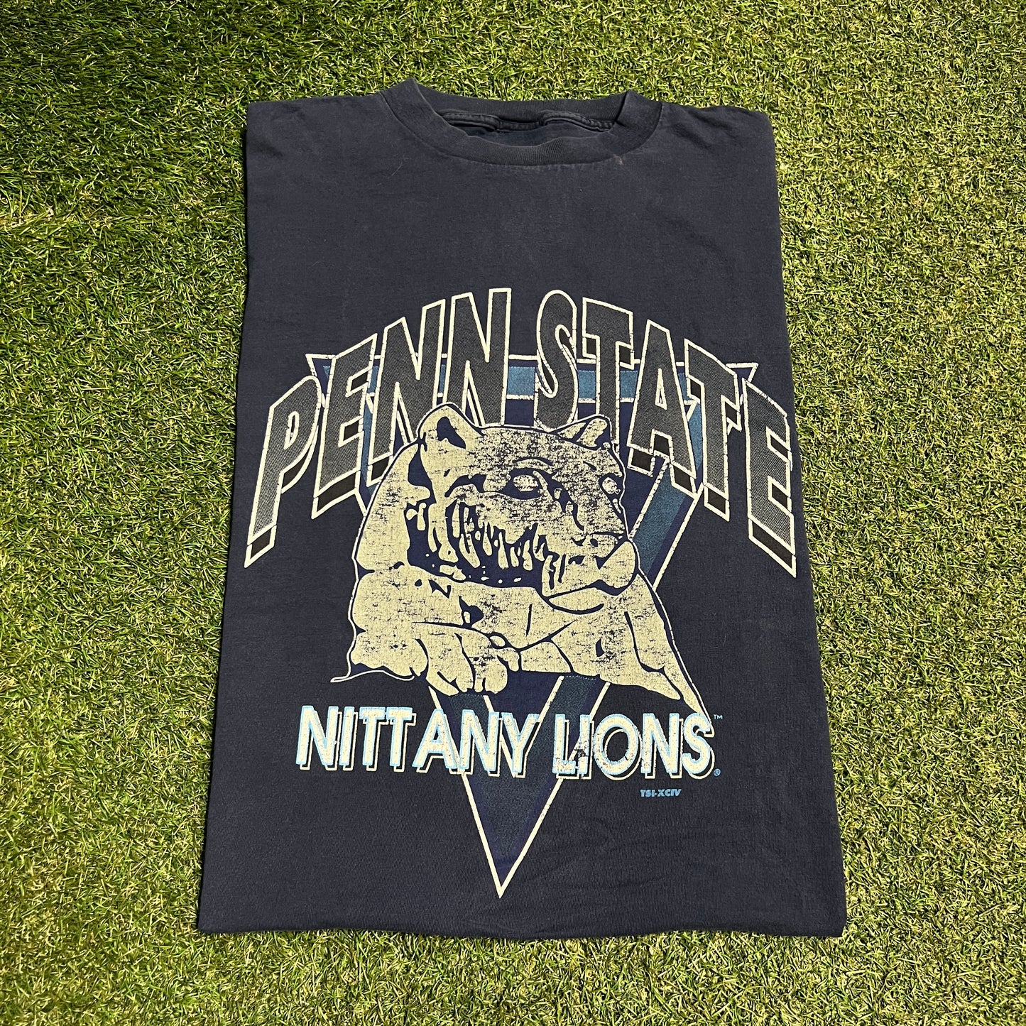 1990s Penn State Nittany Lions Navy Blue Tee Size XL USED v16485