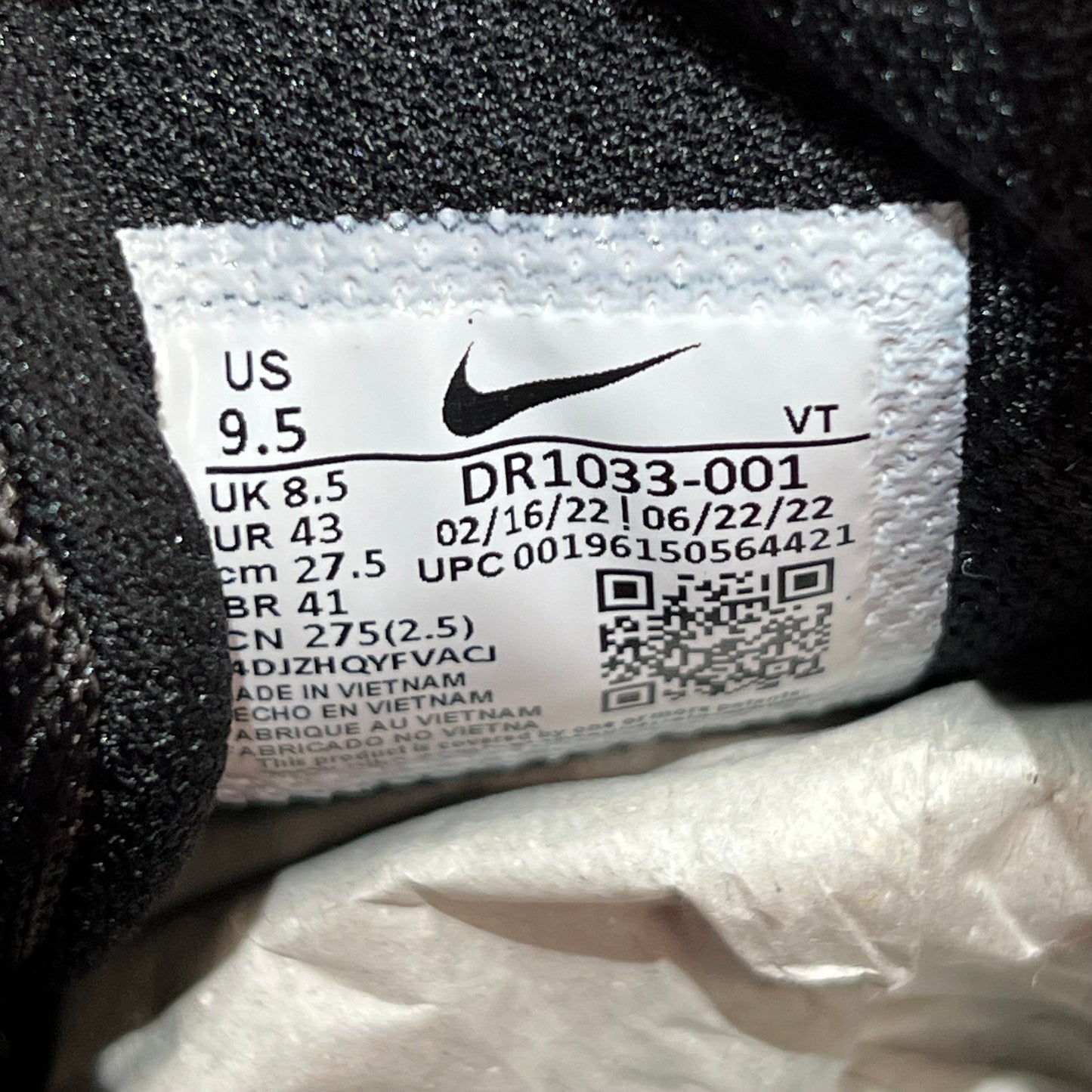 Nike Air Max 98 TL Supreme Black (2022) Size 9.5 NEW s17797