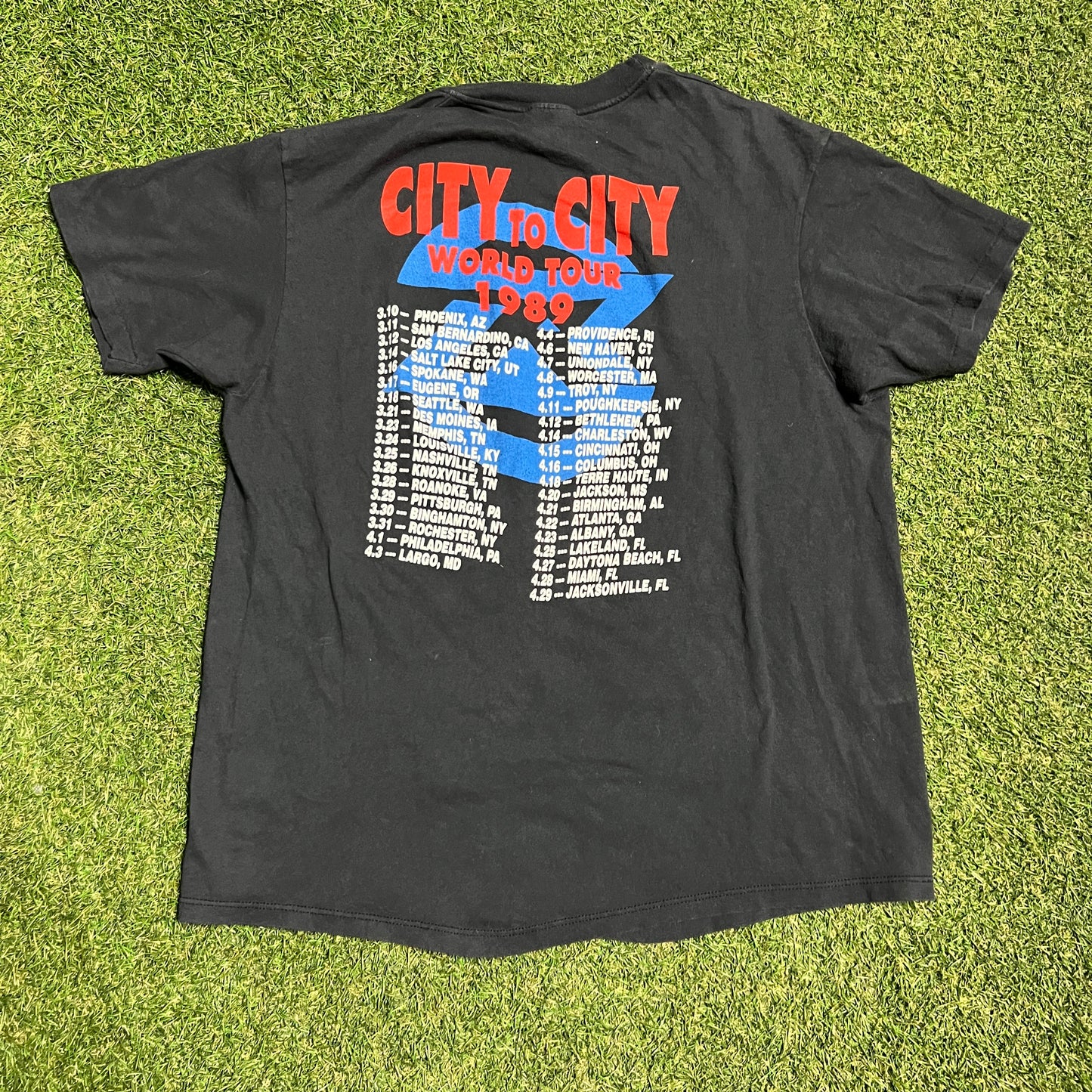 1989 Ratt "Reach for the Sky" Black World Tour Tee SIze Large