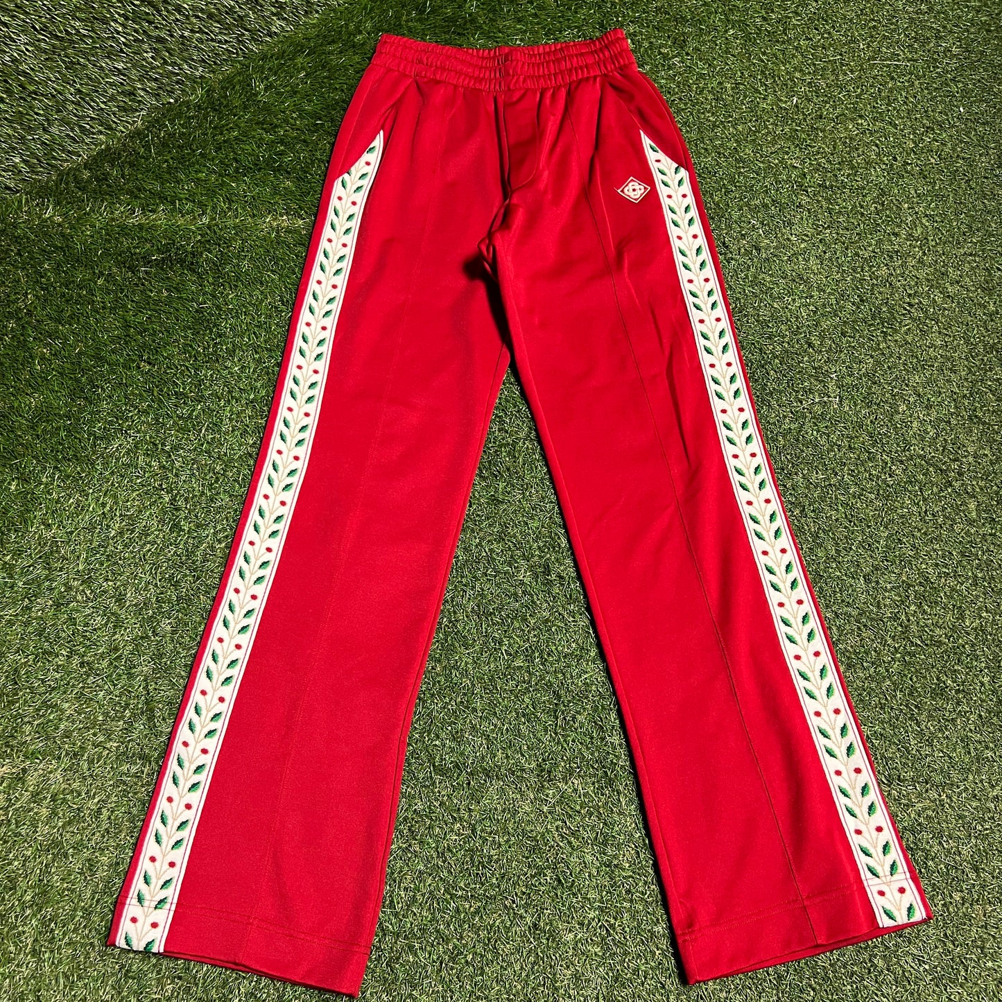 Casablanca Tennis Club Red Sweatpants Size Small USED x14155