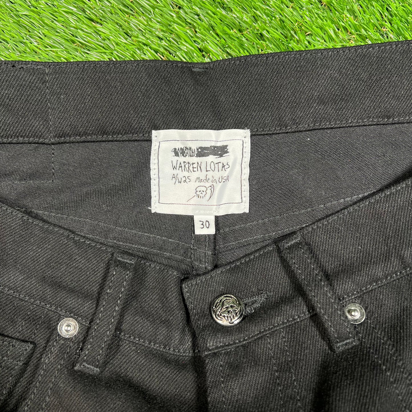 Warren Lotas Mainline Black Reaper Denim Size 30 USED x15705