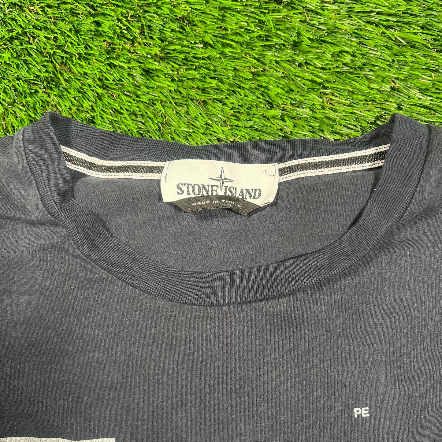 Stone Island International Map Navy Blue Tee Size XXL USED x16156