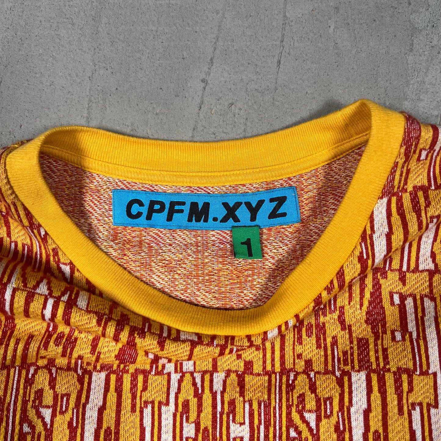 CPFM Anxiety Jacquard Knit Orange Longsleeve Size 1 (medium) USED x13330