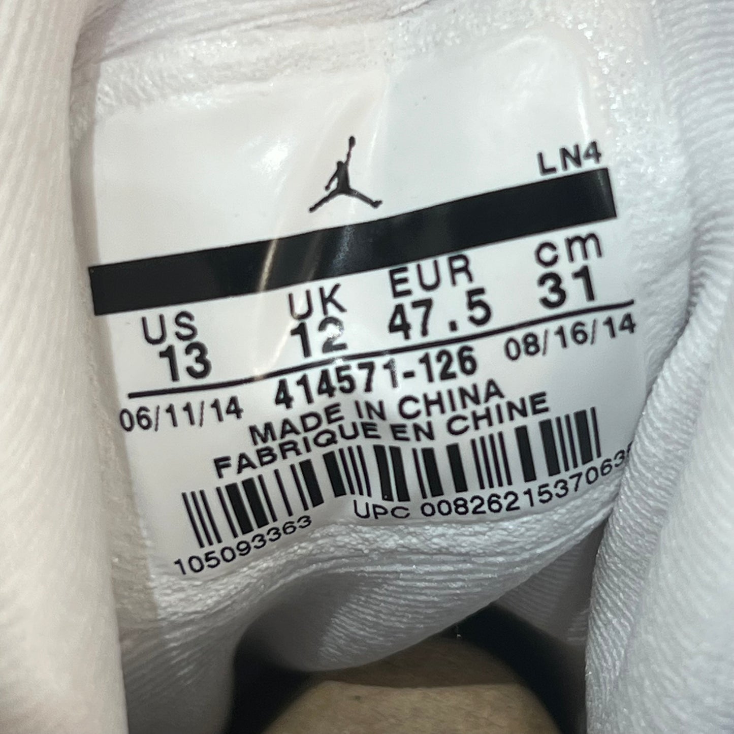Jordan 13 Grey Toe (2014) Size 13 NEW s21008