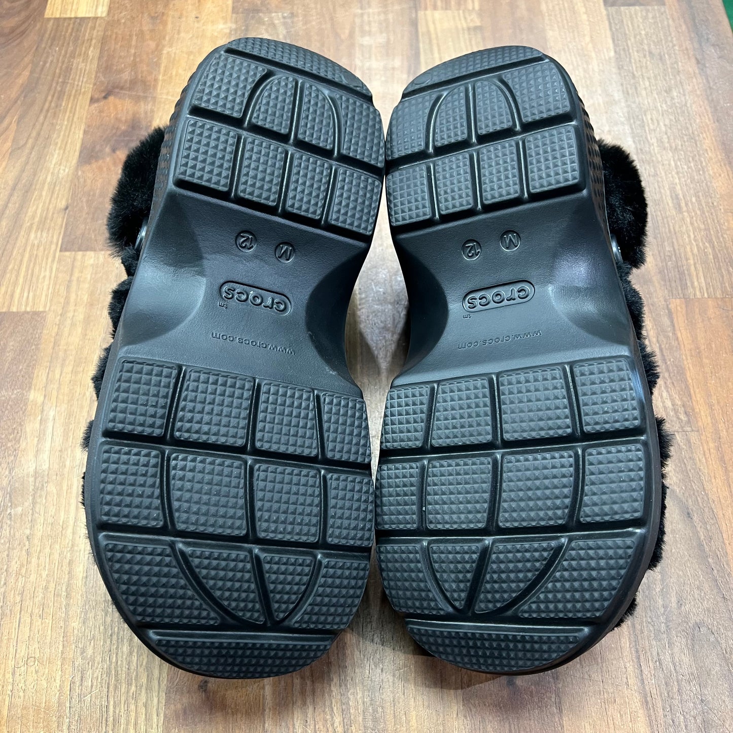 Crocs Stomp Quilted Clog Black Size 12 USED s16281