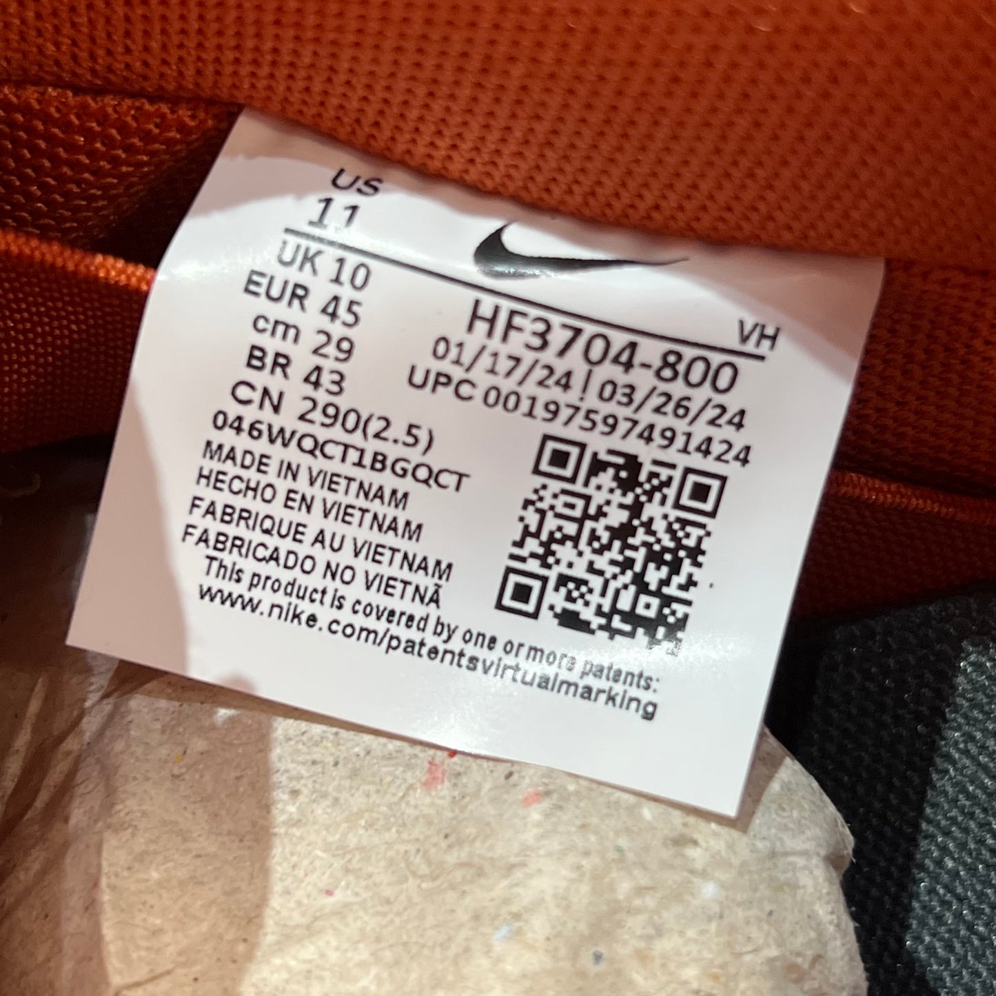 Nike SB Dunk Low Burnt Sunrise (2024) Size 11 NEW s18824
