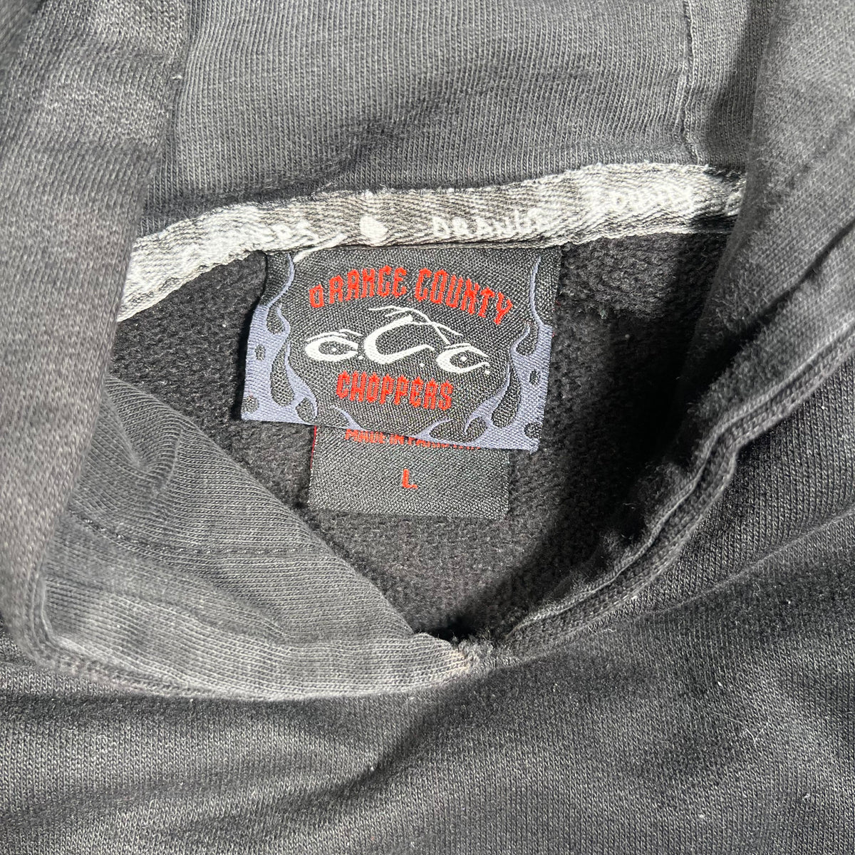 2010's Orange County Choppers Black Hoodie Size Large USED v18684
